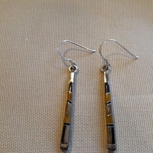 Onyx, tiger eye sterling silver